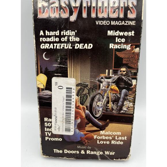 Easyriders Video Magazine VHS -Episode #4 A Hard Ridin Roadie M Forbes Last Ride - Picture 2 of 9